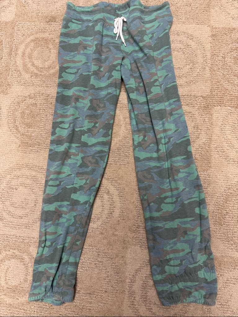 Womens Camo Jogger Pants  Green Camo